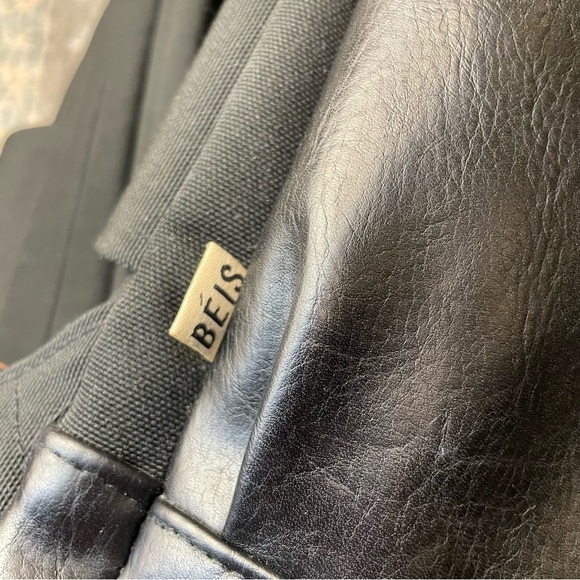 BEIS Sleek Black Travel Backpack - Picture 4 of 15